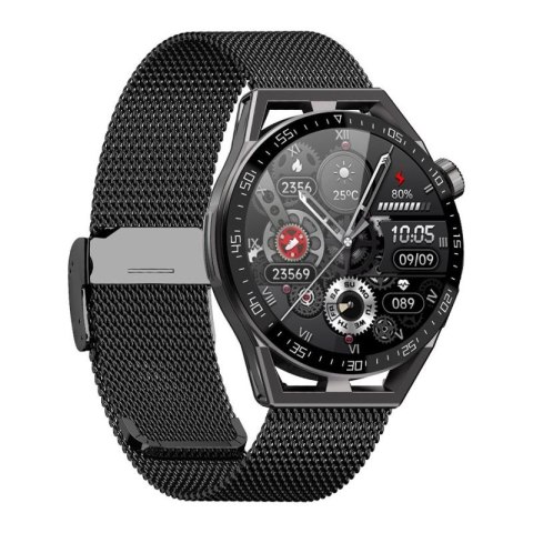 Smartwatch Rubicon RNCE88-2 Czarny- Czarny Pasek Silikonowy + Czarna Bransoleta