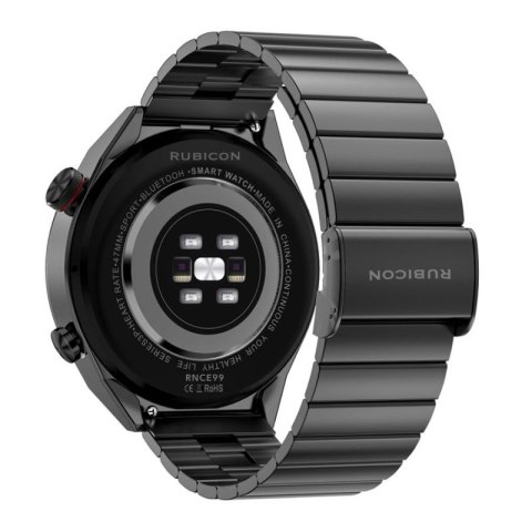 Smartwatch Rubicon RNCE99 Black Metal + Silicon SMARUB194