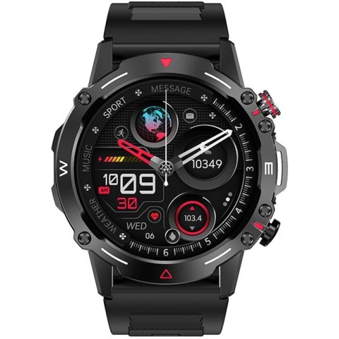 Smartwatch VELTORI VT110-1 Czarny Pasek Silikonowy