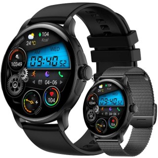 Smartwatch Damski Rubicon RNCF35 BLACK Bransoleta + Pasek
