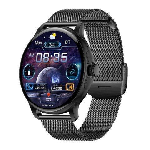 Smartwatch Damski Rubicon RNCF35 BLACK Bransoleta + Pasek