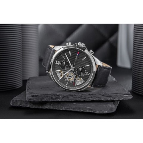 Zegarek Męski Tommy Hilfiger Baker Open Heart 1710644 + BOX