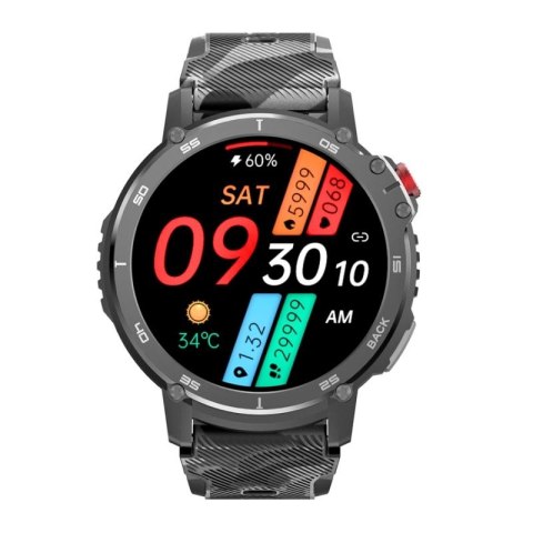 Smartwatch Męski RUBICON RNCF08 Black/Moro SMARUB232