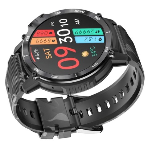 Smartwatch Męski RUBICON RNCF08 Black/Moro SMARUB232