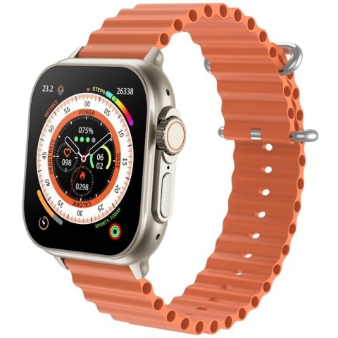 Smartwatch Męski RUBICON RNCF17 Tytan/Orange SMARUB269
