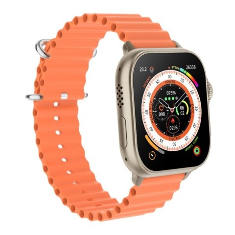 Smartwatch Męski RUBICON RNCF17 Tytan/Orange SMARUB269