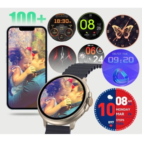 Smartwatch RUBICON RNCF15 Tytan/Black SMARUB259