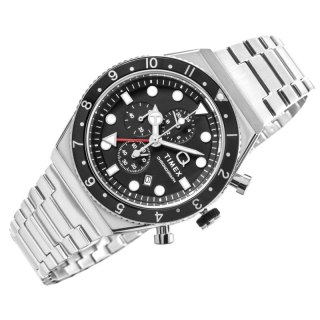 Zegarek Męski TIMEX Q Timex 3-Time Zone Chronograph TW2V69800 + BOX