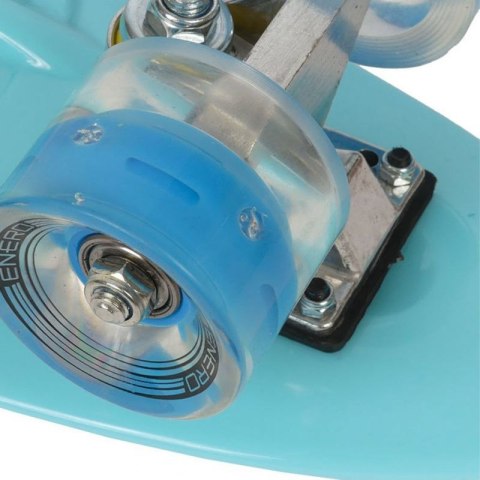 Deskorolka plastikowa 22" Led Enero niebieska 1007366