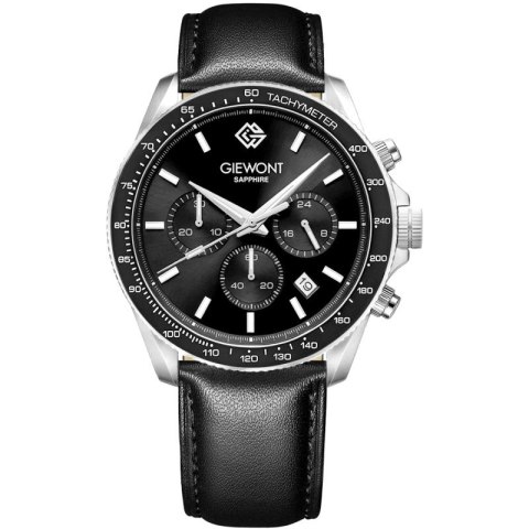 Zegarek Męski Giewont Chronograph Sapphire Czarny GW3520-A4