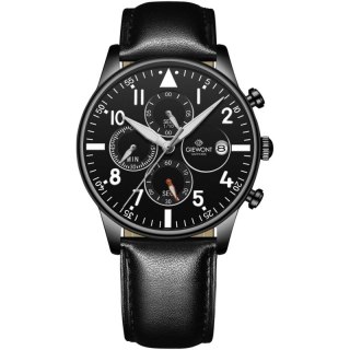 Zegarek Męski Giewont Chronograph Sapphire Czarny GW5630-A1