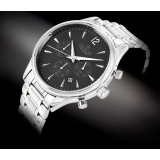 Zegarek Męski Giewont Chronograph Sapphire Srebrny GW6310-B2