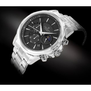 Zegarek Męski Giewont Chronograph Sapphire Srebrny GW9460-B2