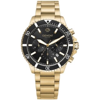 Zegarek Męski Giewont Chronograph Sapphire Złoto Czarny GW3970-B7