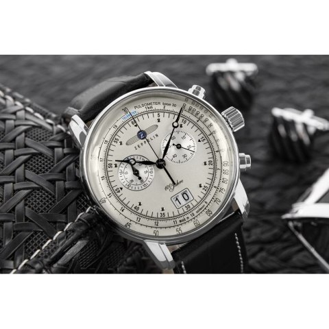 Zegarek Męski ZEPPELIN 100 Yahre 7690-1 + BOX