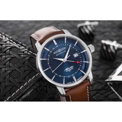 Zegarek Męski ZEPPELIN Atlantic Timezone 8442-3 + BOX