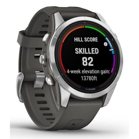 Zegarek sportowy Garmin Fenix 7S Pro Solar Silver SS Grapphite