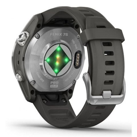 Zegarek sportowy Garmin Fenix 7S Pro Solar Silver SS Grapphite