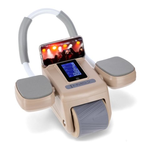 Automatyczne koło do ćwiczeń mięśni brzucha KA08 z wyświetlaczem LCD i ładowaniem HMS