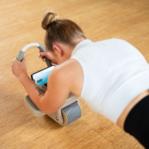 Automatyczne koło do ćwiczeń mięśni brzucha KA08 z wyświetlaczem LCD i ładowaniem HMS