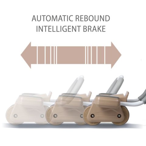 Automatyczne koło do ćwiczeń mięśni brzucha KA08 z wyświetlaczem LCD i ładowaniem HMS