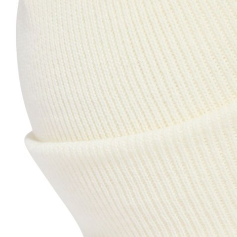 Czapka adidas New Logo Beanie Cuff kremowa JX5745