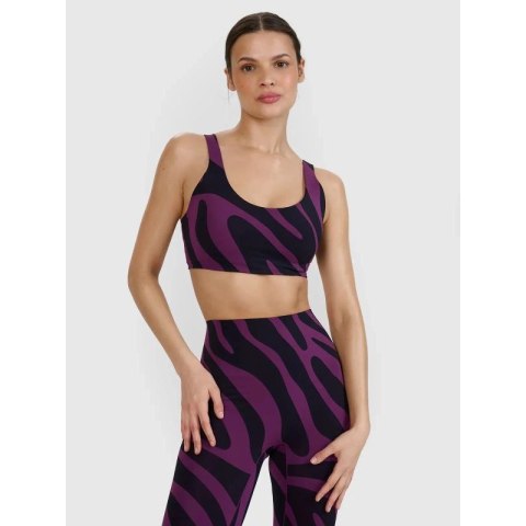 Biustonosz do jogi i pilatesu ze średnim wsparciem 4F 4FWSS25USBAF165-50A