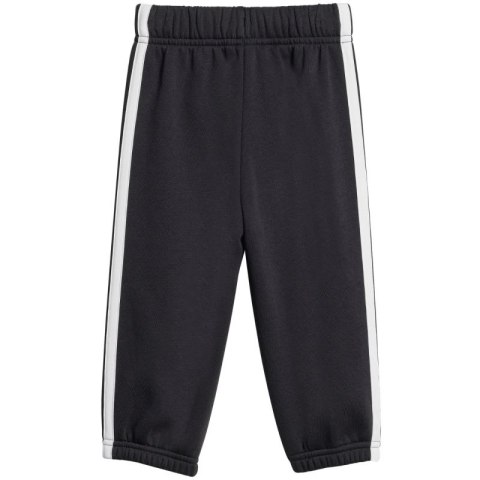 Dres dla dzieci adidas Essentials Joggers 3 Stripes Fleece Hoodie czarny JD6484