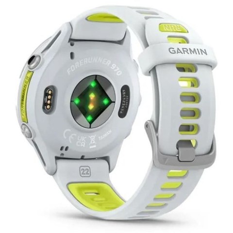 Zegarek sportowy Garmin Forerunner 970 Whitestone/Amp Yellow