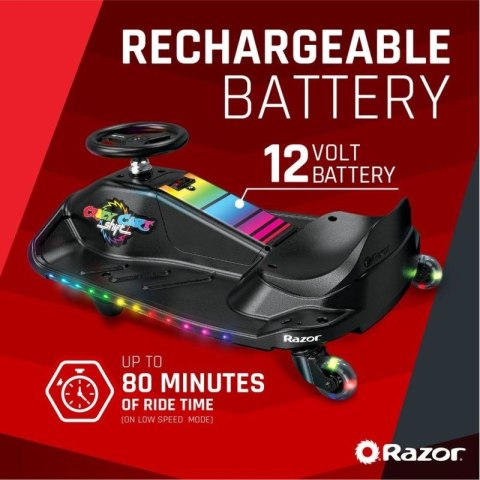 Razor CRAZY CART Shift Lightshow Lithium - Pojazd elektryczny do driftu