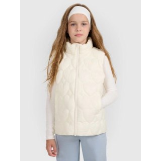 Bezrękawnik puchowy z wypełnieniem syntetycznym dziewczęcy 4F 4FJRAW25TVJAF323-11S