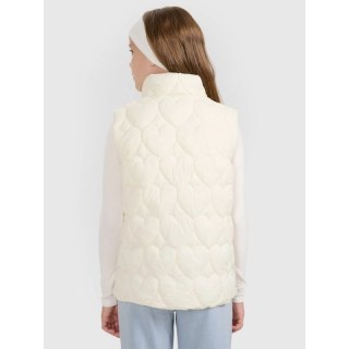 Bezrękawnik puchowy z wypełnieniem syntetycznym dziewczęcy 4F 4FJRAW25TVJAF323-11S