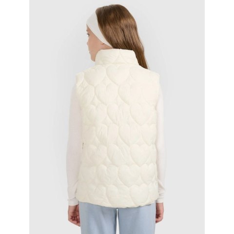 Bezrękawnik puchowy z wypełnieniem syntetycznym dziewczęcy 4F 4FJRAW25TVJAF323-11S