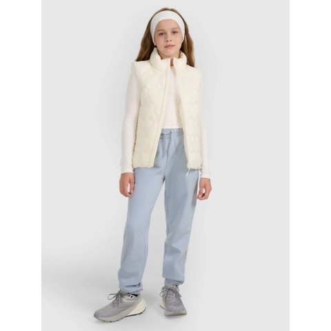 Bezrękawnik puchowy z wypełnieniem syntetycznym dziewczęcy 4F 4FJRAW25TVJAF323-11S