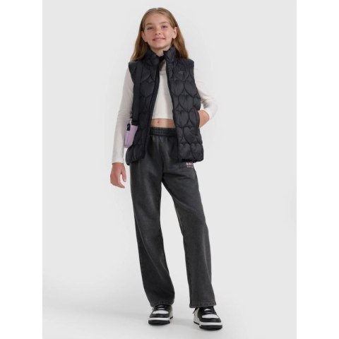 Bezrękawnik puchowy z wypełnieniem syntetycznym dziewczęcy 4F 4FJRAW25TVJAF323-20S