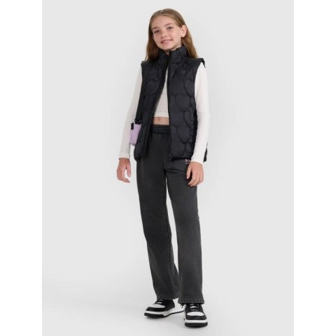 Bezrękawnik puchowy z wypełnieniem syntetycznym dziewczęcy 4F 4FJRAW25TVJAF323-20S
