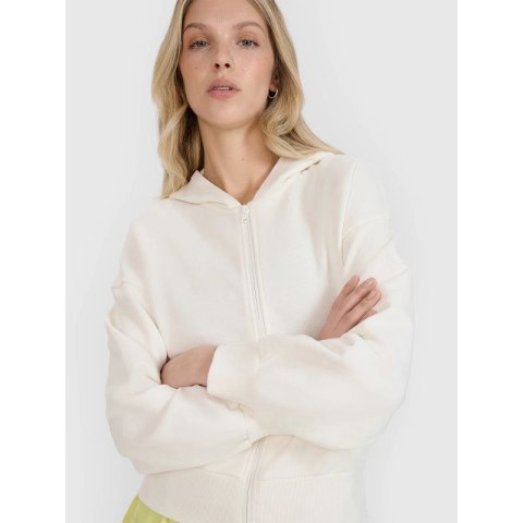 Bluza dresowa rozpinana z kapturem damska 4F 4FRSS25TSWSF2195-11S