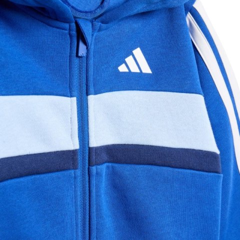 Dres dla dzieci adidas Essentials Tiberio 3 Stripes Fleece niebieski KC6004