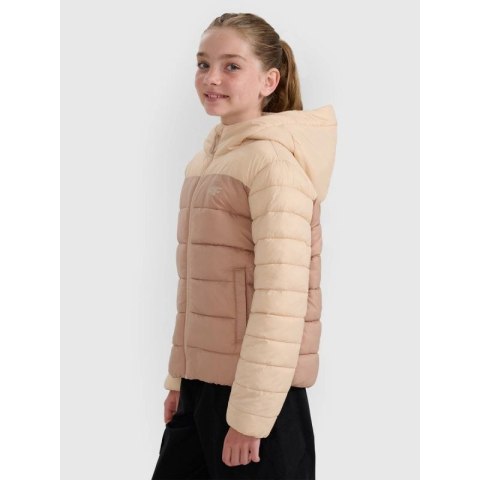 Kurtka puchowa z wypełnieniem syntetycznym dziewczęca 4F 4FJRAW25TDJAF0771-83S