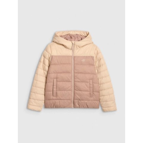 Kurtka puchowa z wypełnieniem syntetycznym dziewczęca 4F 4FJRAW25TDJAF0771-83S