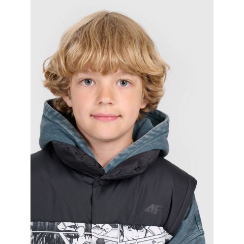 Bezrękawnik puchowy z wypełnieniem syntetycznym chłopięcy 4F 4FJRAW25TVJAM321-10A