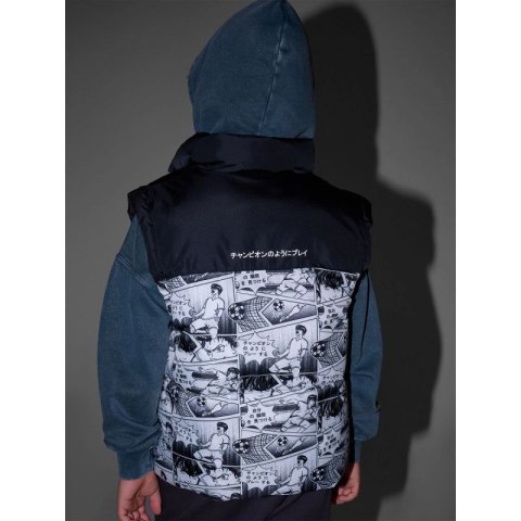 Bezrękawnik puchowy z wypełnieniem syntetycznym chłopięcy 4F 4FJRAW25TVJAM321-10A