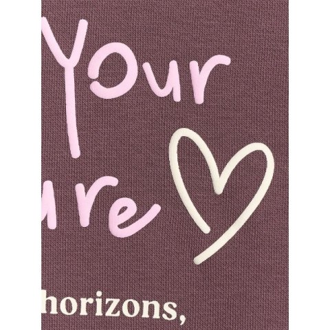 Bluza dresowa oversize nierozpinana z kapturem dziewczęca 4F 4FJRAW25TSWSF2429-51S