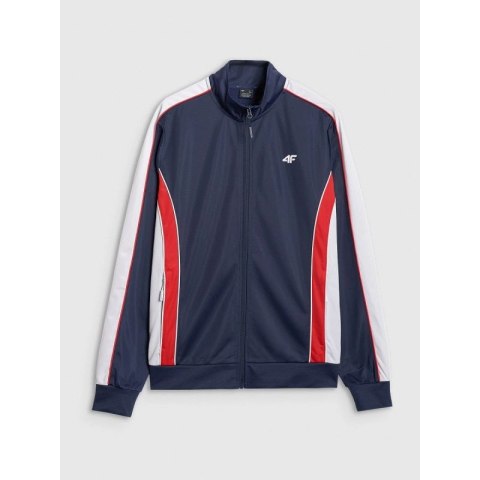 Bluza dresowa rozpinana bez kaptura męska 4F 4FRAW25TSWSM2459-31S