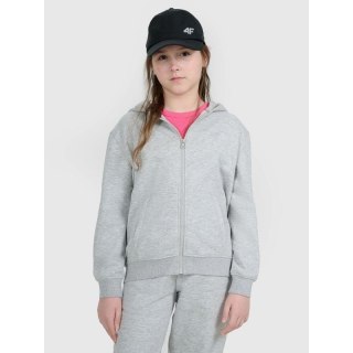 Bluza dresowa rozpinana z kapturem dziewczęca 4F 4FJWMM00TSWSF1861-25M