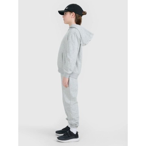 Bluza dresowa rozpinana z kapturem dziewczęca 4F 4FJWMM00TSWSF1861-25M