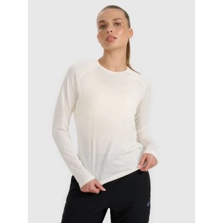 Longsleeve do biegania w terenie szybkoschnący damski 4F 4FWAW25TFLOF415-11S
