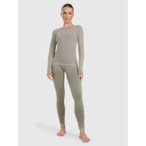 Longsleeve slim do jogi i pilatesu szybkoschnący damski 4F 4FWAW25TFLOF429-41A