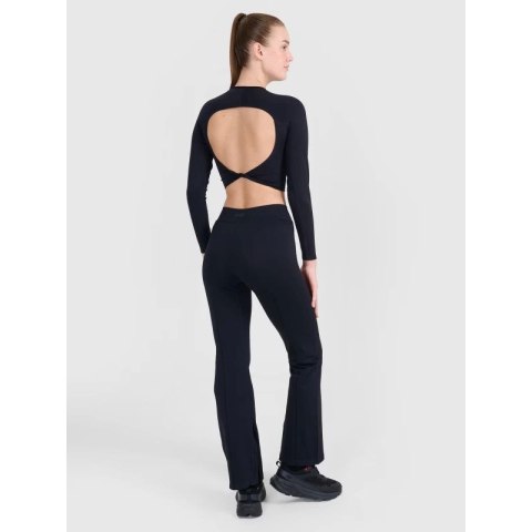 Spodnie treningowe bezszwowe z rozszerzanymi nogawkami damskie 4F 4FRSS25TFTRF1031-20S