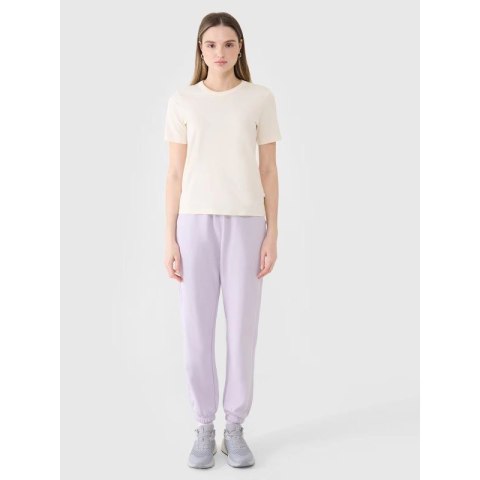 T-shirt damski oversize z modalem 4F 4FWSS25TTSHF1991-11S